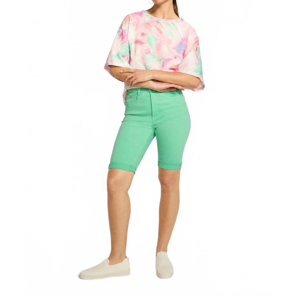 NEW FDJ women's suzanne bermuda pant in patina